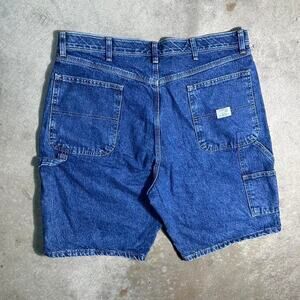 Riders By Lee Blue Denim Carpenter Jean Shorts Mens 38" Baggy Skater Jorts